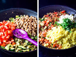 Mix until everything is blended. Mediterranean Stuffed Peppers With Couscous Our Happy Mess
