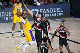 The lakers have been on fire since losing game 1, with lebron in particular on the warpath to get to the next round of the playoffs. Nba Playoffs Lebron James Inspires La Lakers To 131 122 Win Over Portland Trail Blazers