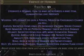 Ziggyds Essence League Cheat Sheet Pathofexile