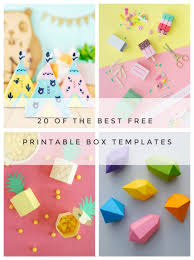 Click the box you want to make for further instructions and free template: 20 Of The Best Free Printable Box Templates