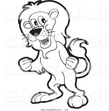 Get crafts, coloring pages, lessons, and more! Clip Vector Art Of A Coloring Page Of A Mad Lion By Lal Perera 572
