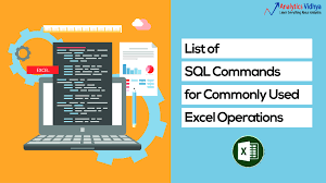 Alphabetical list of all 50 states in the usa. List Of Sql Commands For Commonly Used Excel Operations
