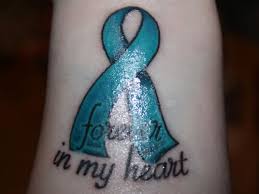 The best free cancer ribbon watercolor images download from. Forever In My Heart Cancer Ribbon Tattoo