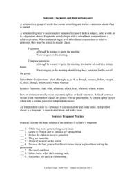A sentence fragment is a string of words that does not form a complete sentence; Sentence Fragments And Run On Sentences Fliphtml5