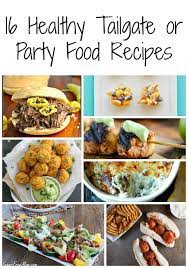 This link is to an external site that may or may not meet accessibility guidelines. 16 Healthy Tailgating Or Football Party Recipes Recipes Football Party Foods Healthy Party Snacks