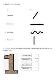 class 2 maths lines and lines interactive worksheet