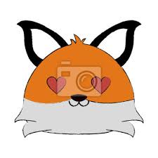 Que dessiner quand on s ennuie dessin marguerites doodle art. Renard Avec Des Yeux De Coeur Mignon Dessin Anime Animal Icone Peintures Murales Tableaux Nubes Diversifiee Fox Myloview Fr