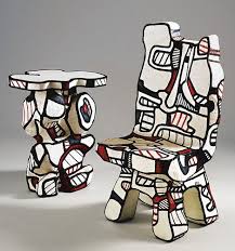 Escultura Obra De Jean Dubuffet Le Havre Francia 1901 Paris 1985 Mesa De Pedestal Y Silla De Pr Arte Y Educacion Arte Contemporaneo Arte De Vanguardia