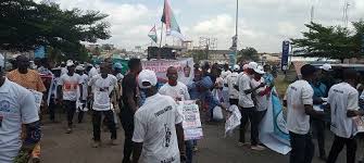 Thousands of people gathered on sunday outside the presidential palace in nicosia to protest against the blanket introduction of the safepass as of tuesday. Photos Sunday Igboho At Yoruba Nation Rally In Osogbo Daily Blast