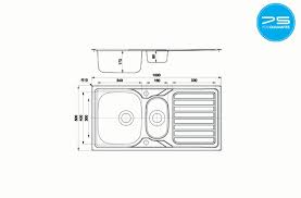 Your kitchen sink will typically be about 18 to 22 inches in width and around 30 to 35 inches long. Veloreduo 100 Quicksinks