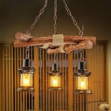 3 Lights Kitchen Chandelier Industrial Black Hanging Ceiling Light With Lantern Clear Glass Shade Susuohome Com