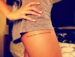 Quote i am enough tattoo wrist placement @ryantieszen. Quote Tattoo Placement Thigh Considering A Tattoo Tattoos Wonderland Tattoo Cute Tattoos