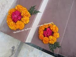 Instant Stairs Decoration Using Fresh Rose Marigold Flowers Tutorial Di Home Flower Decor Flower Decorations Diy Diy Diwali Decorations