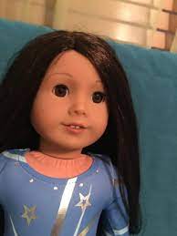 American pleasant freckles face saige 18 doll/outfit red brown hair & blue. Truly Me Doll 42 Med Skin Dark Brown Hair Brown Eyes American Girl