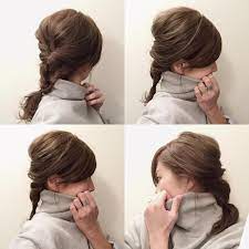 うなじが隠れるヘアアレンジのリクエストいただいていたのでやってみました とっても簡単です ハーフアップでくるりんぱ その下にもう一度くるりんぱ さらにそれをもう一度くるりんぱ トップを引っ張り出したり 部分的に崩して完成です 簡単な ヘア