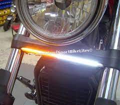 Yamaha Stryker Motorcycle Front Drl And Led Turn Signal Light Bar Yamaha Stryker Custom Bike Parts Motorcycle