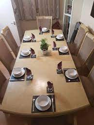 The dining room tables 8 chairs are made from strong materials that are highly durable to give you long lifespans. 8 Seater Dining Table Chairs In Rochdale Fur 300 00 Zum Verkauf Shpock De