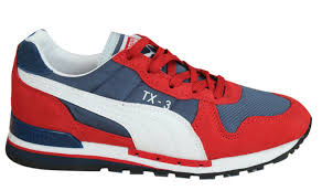 Great savings free delivery / collection on many items. Puma Tx 3 Mens Trainers Lace Up Shoes Red Blue Leather Textile 341044 44 D25 Ebay