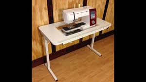 Since the beginning of sewing machines, they have been mounted in a variety of wooden tables and cabinets, or into portable cases. Affordable Sewing Table For Sewing And Quilting Leahday Com