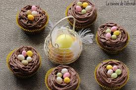 Cupcakes Nids De Paques Tout Choco La Cuisine De Deborah Nid De Paques Cupcakes Chocolat Paques