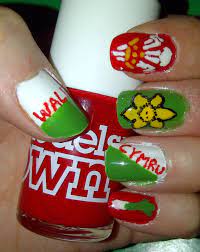 Nail Daze Welsh Nails Flag Nails Nails St Patricks Day Nails