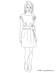 Coloriage top model à habiller et dessin gratuit à imprimer. Croquis Mannequin Femme Dessin A Imprimer Dibujos Para A Colorear