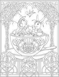 In the coloring pages, alice is presented along with some of the anthropomorphic creatures from the novel. Alice In Wonderland Adult Coloring Pages
