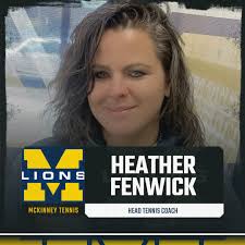 Excited to announce the promotion of Heather Fenwick to Head Tennis Coach  of McKinney HS Tennis! Coach Fenwick is the Gold Standard! #GoldStandard🟡🦁