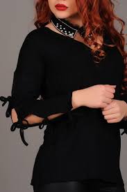 Kol Bagcikli Siyah Bluz Giyim Indirim Kampanya Bayan Erkek Bluz Gomlek Trenckot Hirka Etek Yelek Mont Kase Kaban Elbise A Siyah Bluz Moda Bluz