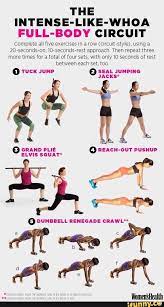 2 The Intense Like Whoa Full Body Circuit Complete All Five Exercises In A Row Citcurt Style Using 20 Seconds On 10 Seconds Rest Approach Then Repeat Three More Times For A Total Of Four Sets With Only