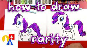 I once did a painting series of the mane six, and somehow i got the idea of doing rarity's a little more stylized, like a fa. How To Draw Rarity My Little Pony Art For Kids Hub
