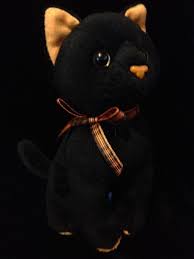 Black And White Beanie Baby Cat Ty Sneaky Black Cat Halloween W Orange Rare 7 Beanie Baby 2011 No Hang Tag Original Beanie Babies Baby Beanie Black Cat Halloween