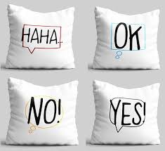Throw Pillow Set Of 4 Funny Gift Idea Fun Expressions Pillow Etsy Pillow Set Cute Pillows Glider Cushions