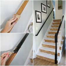 Looking to update your staircase? Painted Staircase Makeover With Seagrass Stair Runner