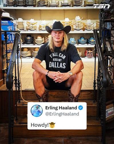 Erling Haaland is enjoying his time in Texas 😂 #FIFAWorldCup