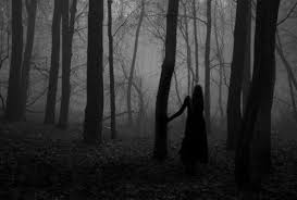 Dark Woods With Figure Woods Photography Forest Photography Dark Forest