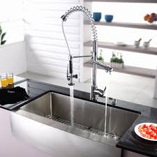 The farmhouse sink doesn't miss a bit in a kitchen that mixes many styles. Awesome Farmhouse Kitchen Sinks Lowes The Amazing And Gorgeous Farmhouse Kitchen Sinks Lowes Pertaining To Inspir Farmhouse Sink Kitchen Kitchen Faucet Sink