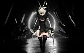 Checkout high quality anime wallpapers for android, pc & mac, laptop, smartphones, desktop and tablets with different resolutions. Wallpaper Black White Girl Game Anime Nier Nier Automata Nier Automata Images For Desktop Section Igry Download