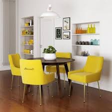 2pc Huxley Dining Chairs Mustard Yellow Novogratz Yellow Dining Room Dining Chair Set Yellow Dining Chairs