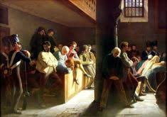 kds photo leipzig bildenen kunste museum painting by wilhelm joseph heine service in the prison church 1837 painting photo museum