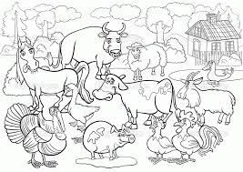 Try to gather some interesting farm coloring pages free to print for your kids this week. Country Scene With Farm Animals Livestock Big Group For Coloring Coloring Home