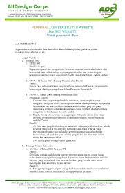Maybe you would like to learn more about one of these? Proposal Penawaran Jasa Pembuatan Website Www Alldesigncorps Com Un