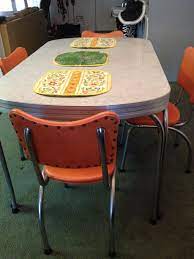 Found On Craigslist 1950s Chromcraft Dinette Kitchen Table Kitchen Table Settings Retro Kitchen Tables Red Kitchen Tables