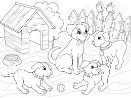 Dibujos Para Colorear De Perros Cachorros