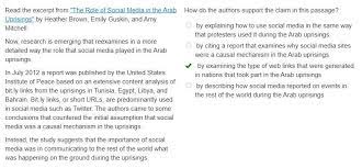 What is the reason the author uses to support the claim that we need to be careful when using. How Do The Authors Support The Claim In This Passage By Explaining How To Use Social Media In The Brainly Com