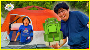 Ryan Challenged Daddy With 24 Hrs Overnight Camping In The Backyard Youtube