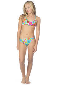 hobie flounce two piece swimsuit big girls nordstrom rack