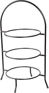 I plan on using it to put pies and/ or cookies on when i host. Amazon Com Creative Home Iron Works 3 Tier Metal Dinner Plate Rack Party Food Server 20 H Black Tier Server Tiered Trays Platters