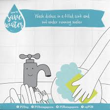 how to save water: wash dishes in a