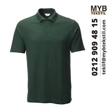 Kisa Kollu Polo Yaka Tisort Yesil Polo Tisort Kis